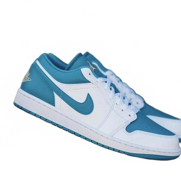 Nike Other - Nike Air Jordan 1 Low Shoes White Aquatone 553558-174 Men's Multi Sizes NEW